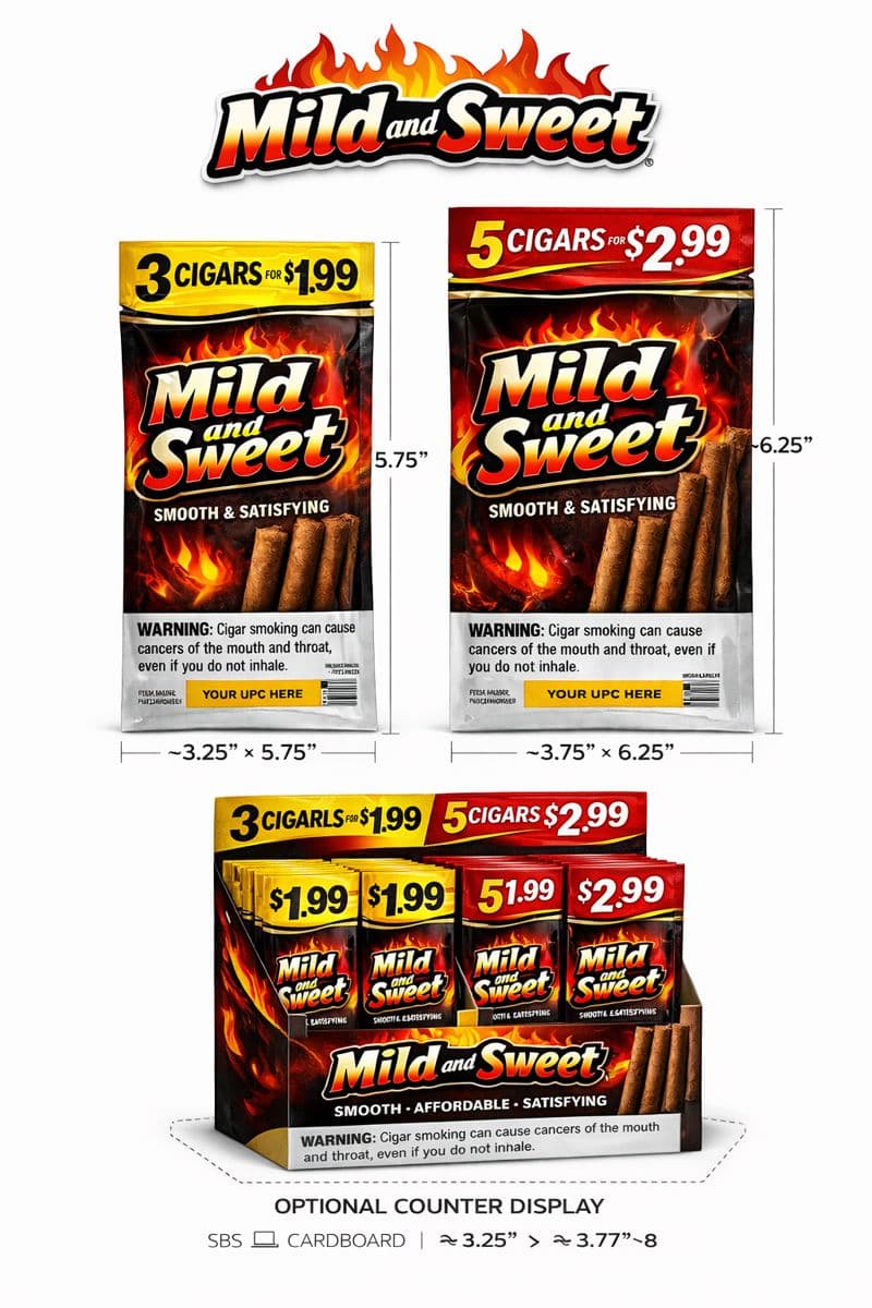 Mild and Sweet packaging