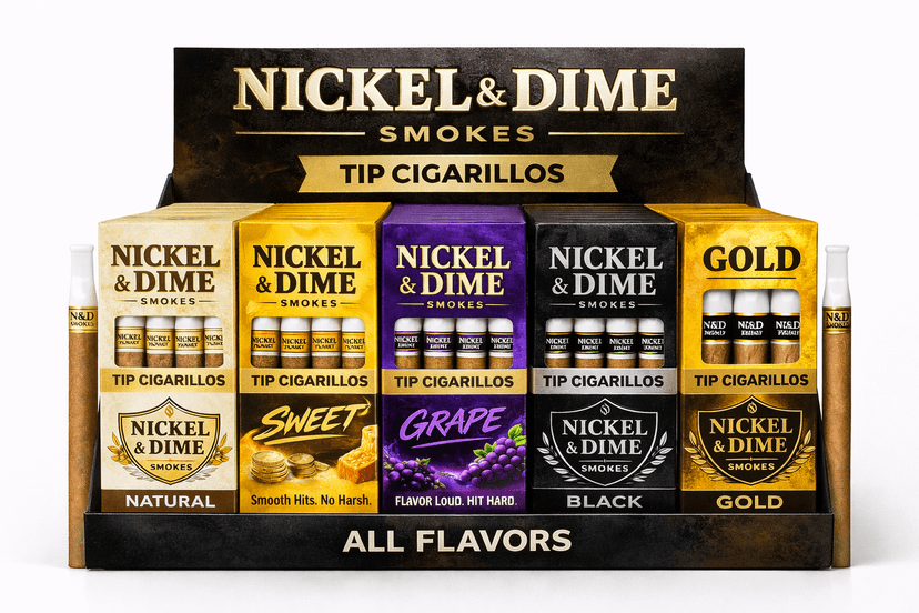 Nickel & Dime box packaging