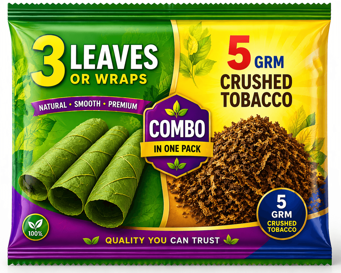 Combo Pack — 3 Leaves + 5g Crushed Tobacco
