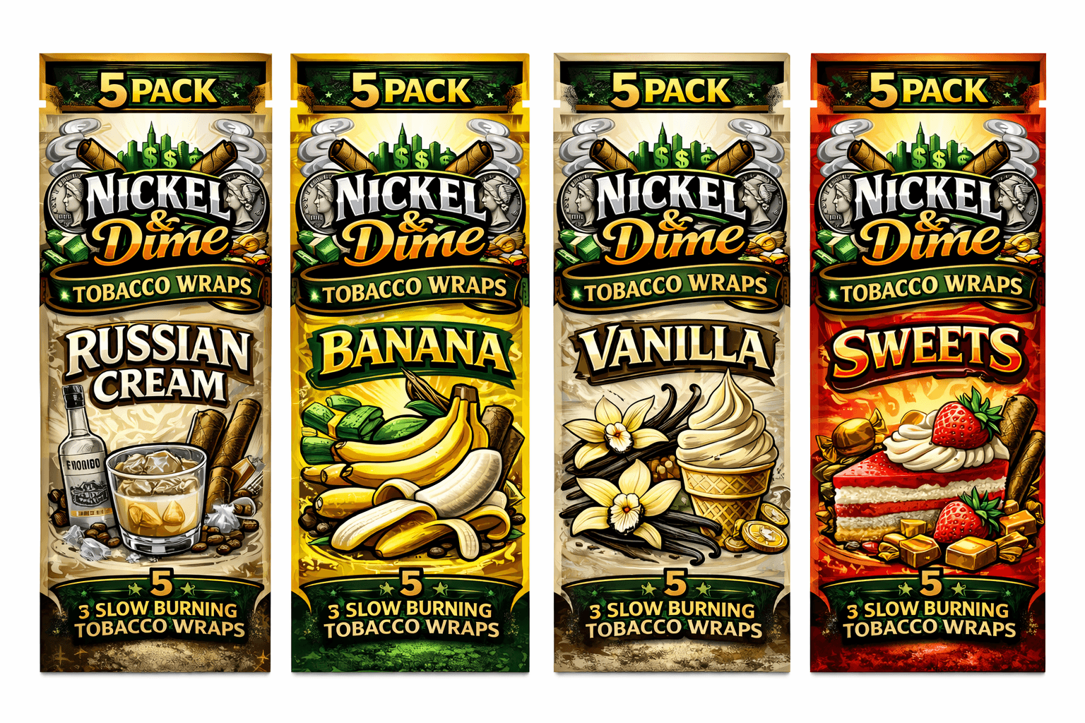 Nickel & Dime packaging