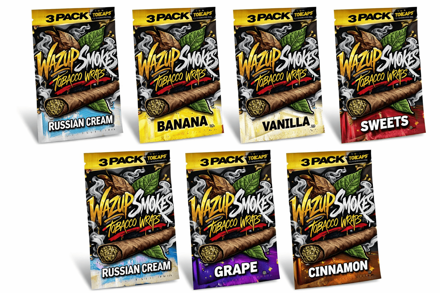 Wazup Smokes packaging