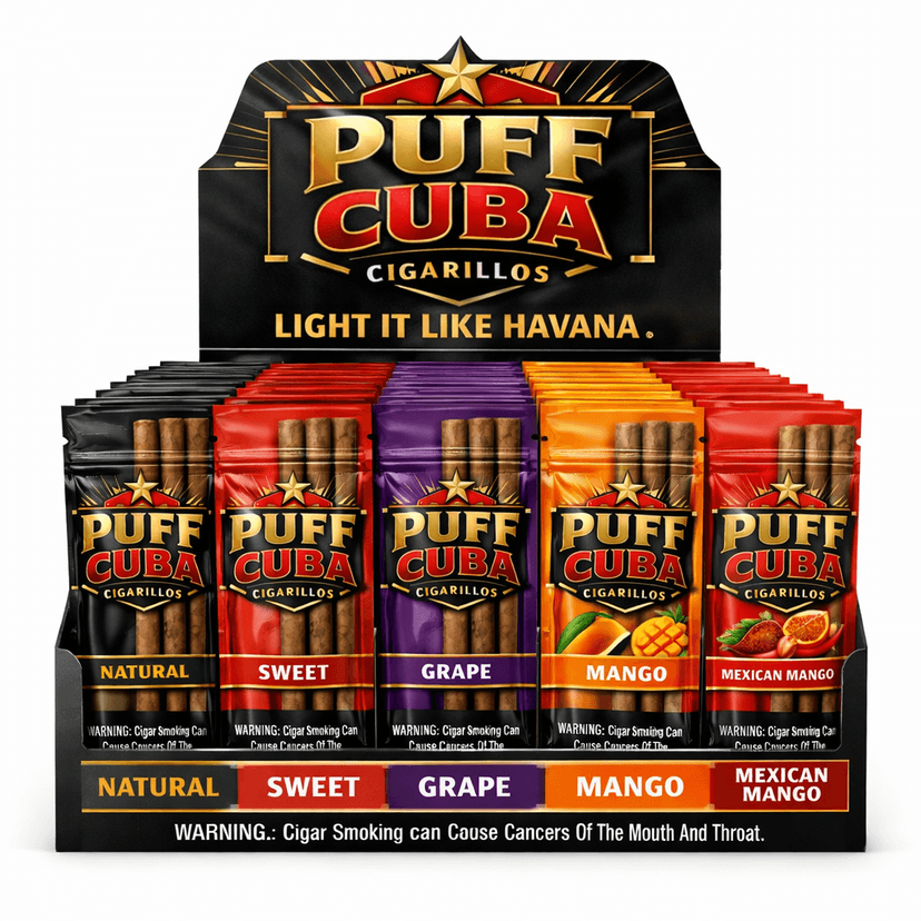 Puff Cuba box packaging